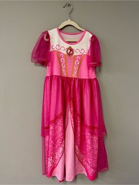 Girls' Sparkle Hot Pink Princess Costume Dress